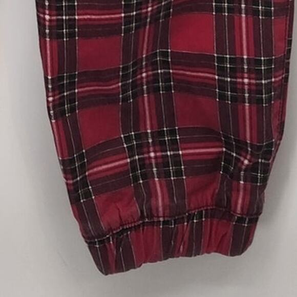 Love Love Love Y2K Red Plaid Grunge Faux Cargo Plus Joggers Pants Women's 3X - Picture 12 of 12